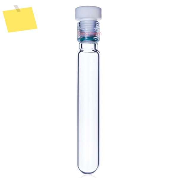 유리 고압 병 두꺼운 벽 용기 # 15 PTFE 스레드 실험실 플라스크 제품 이미지