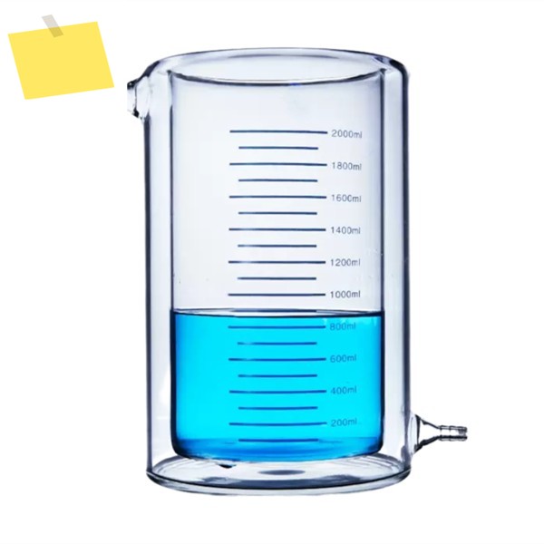 재킷 유리 비커, 실험실 화학 제품, 2L 컵, 2000mL 제품 이미지