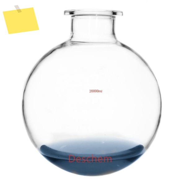 둥근 바닥 플랜지 유리 반응 플라스크, 20L 실험실 용기, OD 150mm, 20000ml 제품 이미지