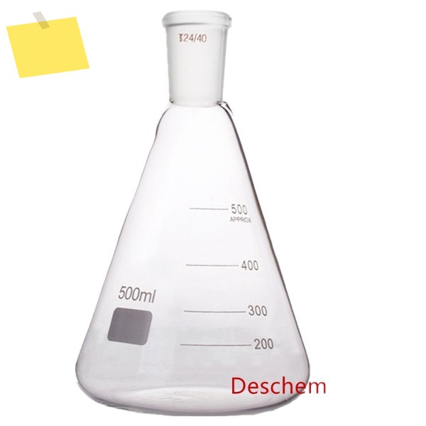 500ml,2440, 유리 삼각 플라스크, 그라운드 조인트 원추형 병, 실험실 제품 제품 이미지