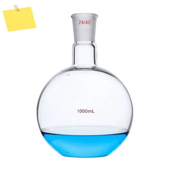 실험실 끓는 베셀, 평평한 바닥 유리 플라스크, 싱글 넥, 2440, 1000ml, 1L 제품 이미지