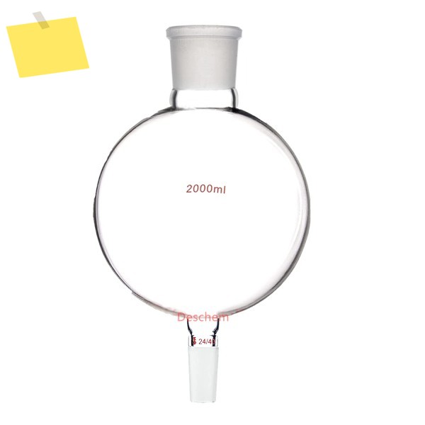 크로마토그래피 저장 플라스크 에센셜 오일 증류 장치 부품, 실험실 바이오매스 병, 2000ml 제품 이미지