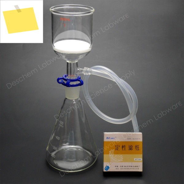 Buchner 깔때기 500ml,2440, 실험실 흡입 여과 장치, 포함 제품 이미지