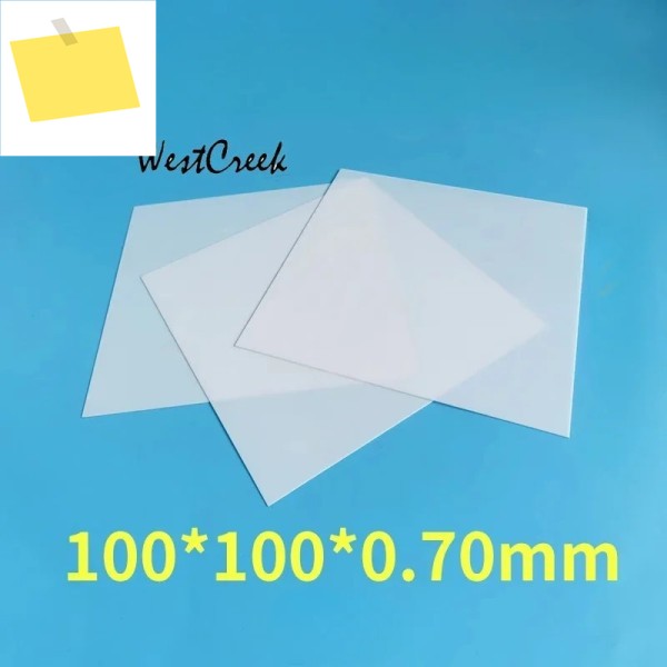 WESTCREEK 99% 알루미나 세라믹 웨이퍼, 산화 칩, AlO 플레이트, 커런덤 시트, 내열성 기판, 0.3 0.5mm 제품 이미지