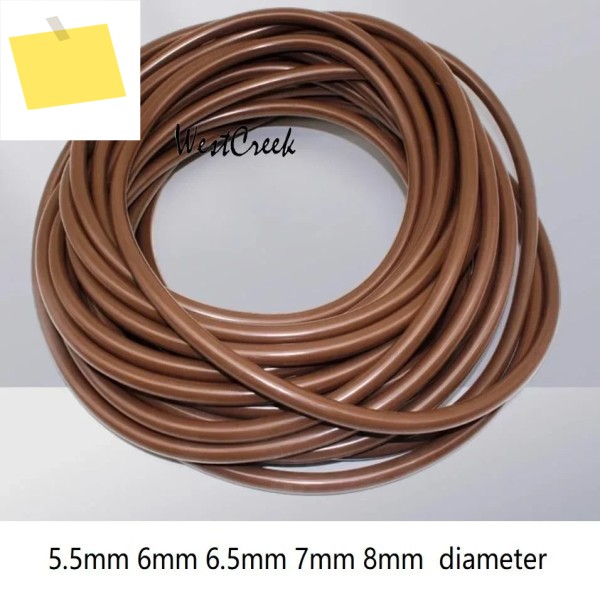 WESTCREEK FPM 불소 고무 씰링 스트립, 다크 브라운 비톤 도장 5.5mm, 제품 이미지