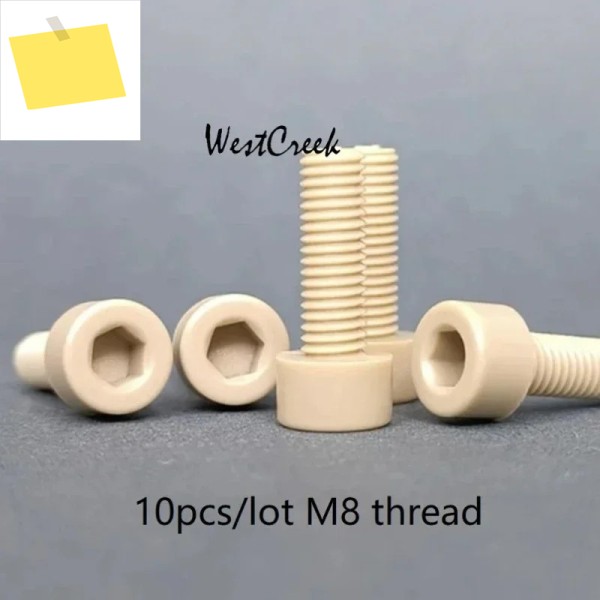 WESTCREEK 육각 소켓 헤드 캡 나사 볼트, M8 PEEK 폴리에스터-에터-케톤캡, 10 개로트 제품 이미지