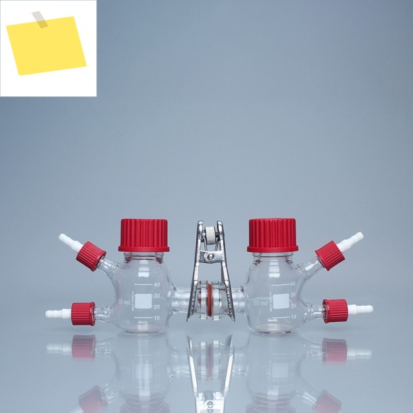 MFC 바이오리액터, 유형 II 핀치 양자 교환 막, 전해질, 음극 양극 이중 챔버 반응기, 연료 50ml 제품 이미지