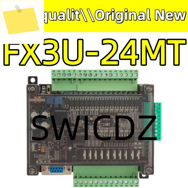 100% 새 오리지널 DC24V FX1N FX3U-24MT PLC 산업용 제어 보드 6AD 2DA 14 입력 트랜지스터 제품 이미지
