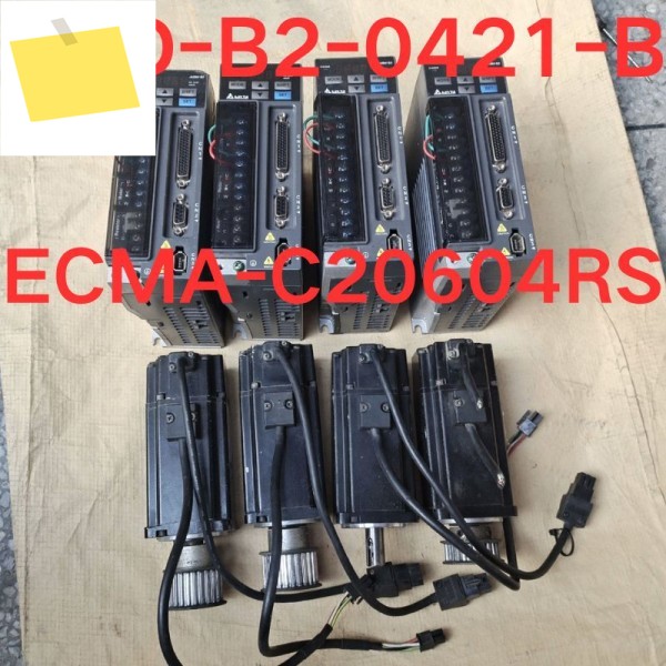 서보 모터 및 드라이버 ASD-B2-0421-B ECMA-C20604RS 세트, 중고 테스트 OK 제품 이미지