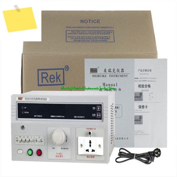 REK 누설 전류 테스터 RK2675AM 500VA 전압: 0-250V, 정확도: 수동 제품 이미지