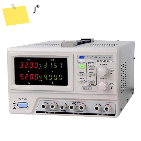 QIE 30V5A dual channel High Precision Digital Programmable Linear DC Power supply QJ3005PIII With US 제품 이미지