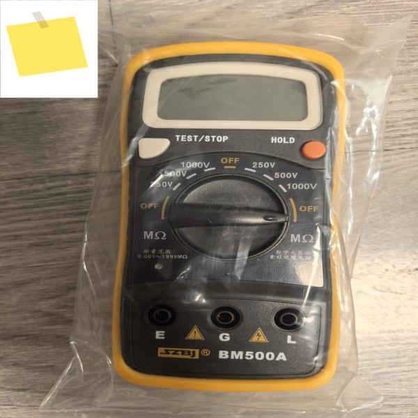 BM500A 100V250V500V1000V 2000M 옴 디지털 절연 저항 테스트 메가옴미터 제품 이미지