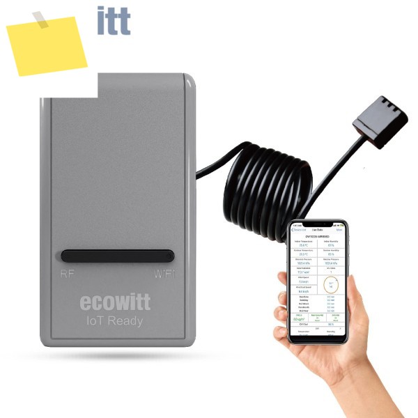 Ecowitt GW1200 Wi-Fi 허브 게이트웨이 - 내장 온도계 기압 센서, IoT 장치 WFC01 및 AC1100 지원 제품 이미지
