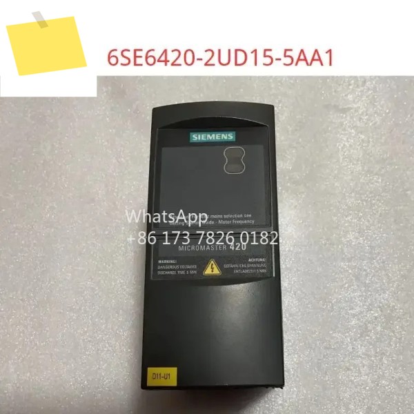6SE64202UD155AA1 표준 조작 패널이 있는 420 프레임 크기 A 사용 2UD15 5AA1 제품 이미지