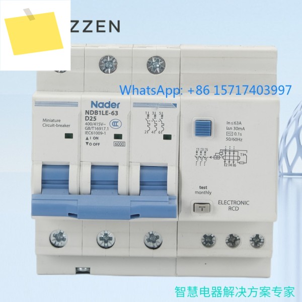 NDB1LE-63C 타입 1P 누전 차단기 2P 가정용 미니어처 회로 보호 스위치 3P 제품 이미지