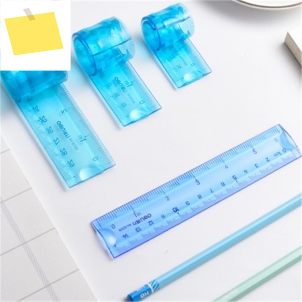 구부릴 수 있는 유연한 눈금자 색상 플라스틱, 곡면 무작위 측정, 15cm, 로트당 4 개 제품 이미지
