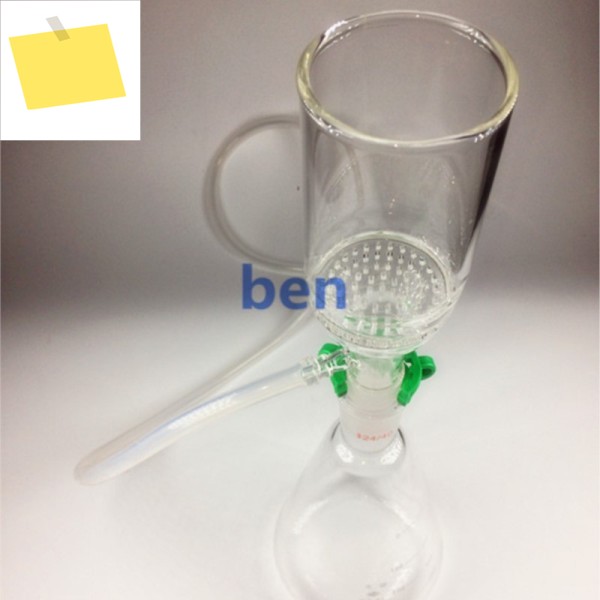 250ml,2440,흡입 여과 장치,47mm 부흐너 깔때기 및 250ml 리터 에를렌마이어 플라스크 제품 이미지