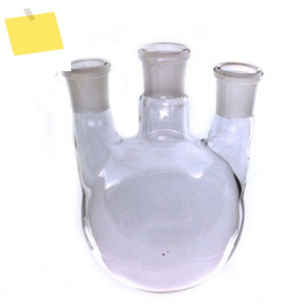 2000ml,24293,3-넥, 라운드 바텀 스트레이트 글라스 플라스크, 실험실용 끓임 삼목 유리기구 제품 이미지