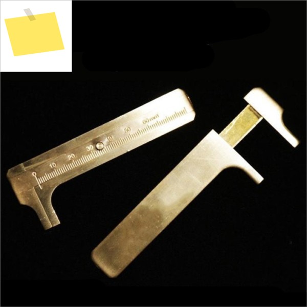 솔리드 황동 버니어 켈리퍼, SAE & Metric 사무실 학교 용품, 3 인치 80mm, 1 개, 새제품 제품 이미지