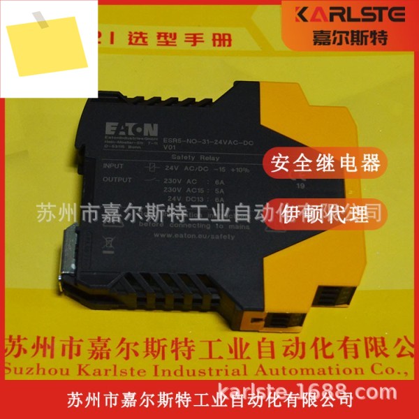 American Eaton EATON 안전 릴레이 ESR5-NO-31-24VAC-DC 물리적 사진 제품 이미지
