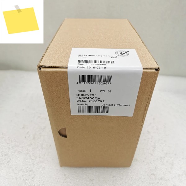 2866792 Phoenix 스위칭 전원 공급 장치 출력 24VDC20A용 QUINT-PS3AC24DC20 QUINT POWER 제품 이미지