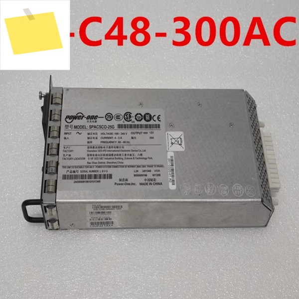 CISCO DS-9124 300W DS-C48-300AC DCJ3001-05P SPACSCO-25G 용 거의 새 원본 전원 공급 장치 제품 이미지