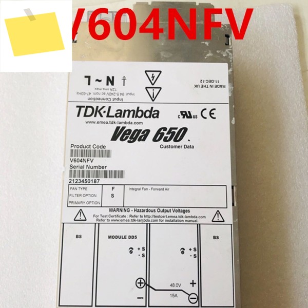 TDK-LAMBDA 650W VEGA V604NFV K60184 원래 전원 공급 장치 분해 제품 이미지