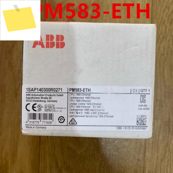 1PCS ABB PM583-ETH 1SAP140300R0271 CP6407 용 새 원본 전원 모듈 제품 이미지