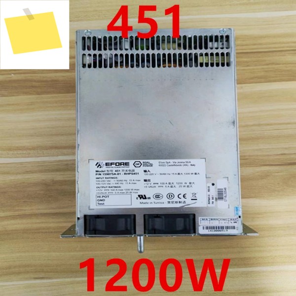 1PCS 90% 새 원본 전원 공급 장치 EFORE 1200W 451 RHPS451-3 159075A-01 제품 이미지