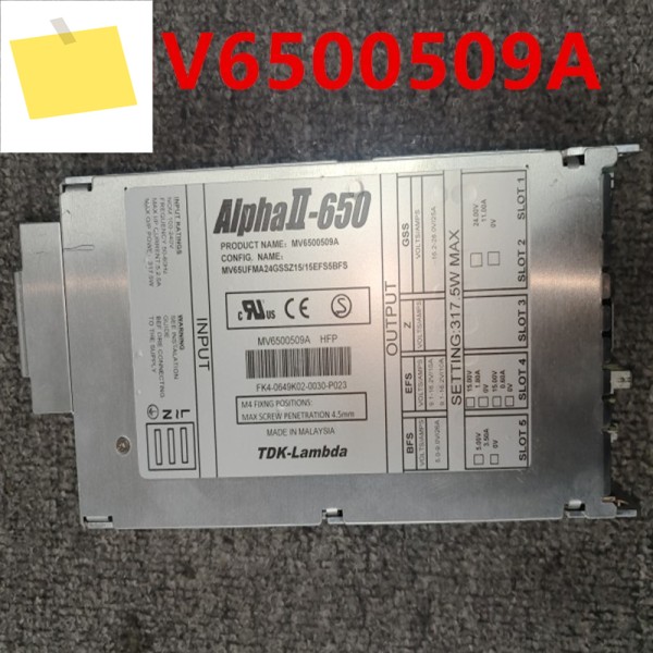 TDK-Lambda AIPHAII 650W MV6500509A용 1PCS 90% 새 전원 공급 장치 제품 이미지