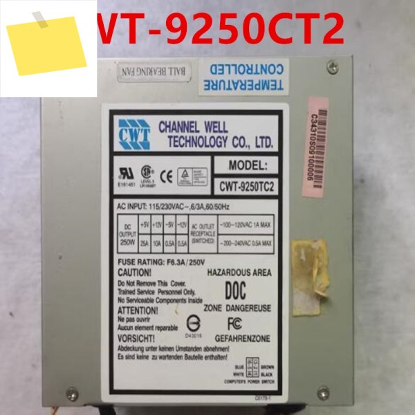 CWT AT P8P9 250W CWT-9250CT2 PSG250U-8B용 1PCS 새 전원 공급 장치 제품 이미지