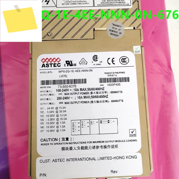 Astec 800W MP6-2Q-1E-4EE-NNN-0N 73-560-6076용 1PCS 90% 새 원본 전원 공급 장치 제품 이미지