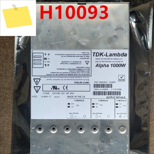 TDK-Lambda AIpha 1000W J10044용 1PCS 90% 새 전원 공급 장치 제품 이미지