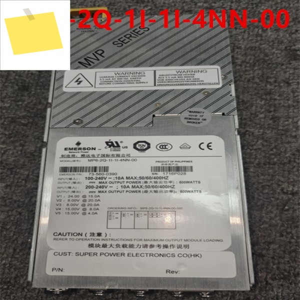 1PCS 90% 신품 전원 공급 장치 에머슨 1000W MP6-2Q-1I-1I-4NN-00 73-560-0390 iMP8-3H0-3C0-00 제품 이미지