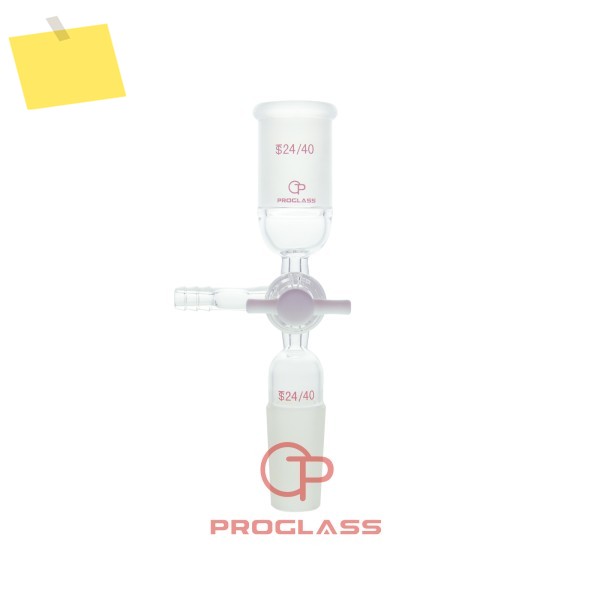 실험실 어댑터, 플러싱, 에어프리, 슈렝크, PTFE 스톱콕, 2440 제품 이미지