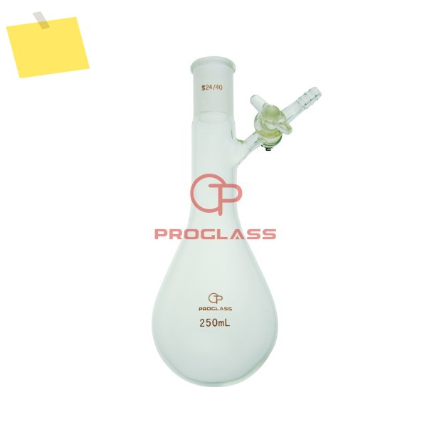 에어리스 용기 반응 보관 슈렝크 플라스크, 24, 40 용수철 스톱콕, 50mL ~ 제품 이미지