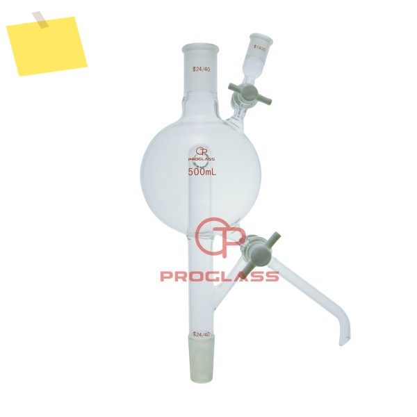 실험실 유리 용매 증류 헤드 어댑터, PTFE 스톱콕 제품 이미지