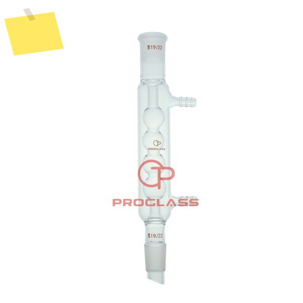 Proglass 1922 조인트, 유리 Allihn 콘덴서, 호스 커넥터 포함, 120mm 제품 이미지