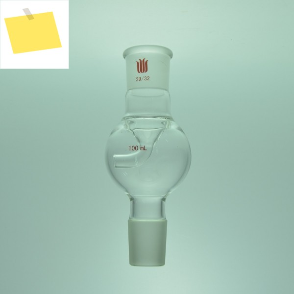실험실 어댑터, 증류 트랩, 거품 방지, 100mL 2932 상단 하단 제품 이미지