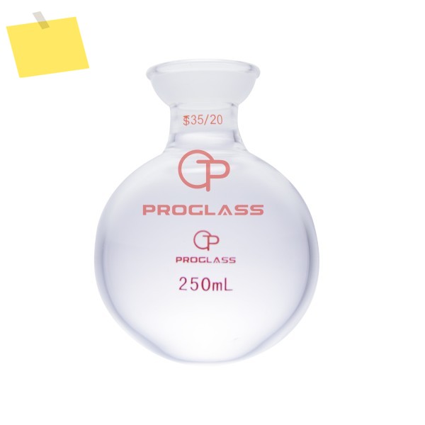 플라스크, 무거운 벽, 둥근 바닥, 싱글 넥, 구형 관절, 3520 제품 이미지