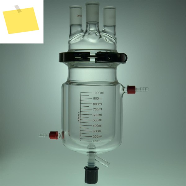 실험실 재킷 반응 플라스크 키트, PTFE 밸브가 있는 4 넥 제품 이미지