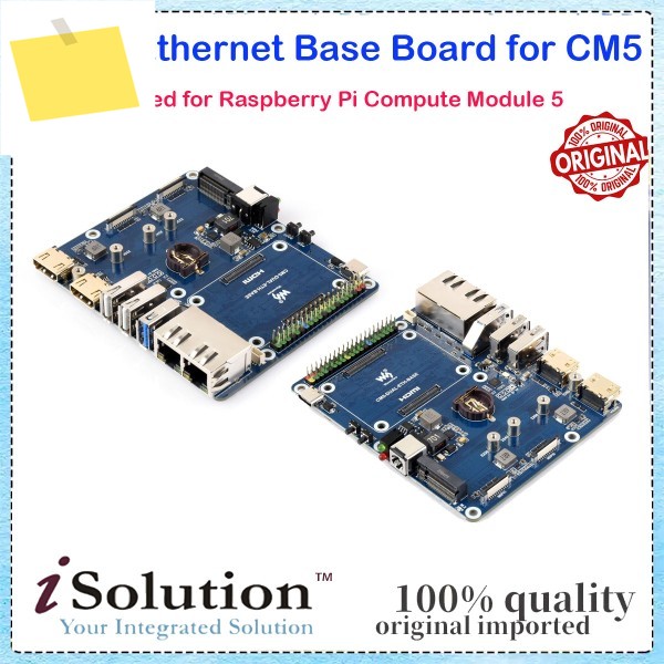 라즈베리 파이 CM5용 웨이브쉐어 기가비트2.5G 듀얼 이더넷 베이스 보드, RJ45 포트, CM5-DUAL-ETH-BASE 제품 이미지