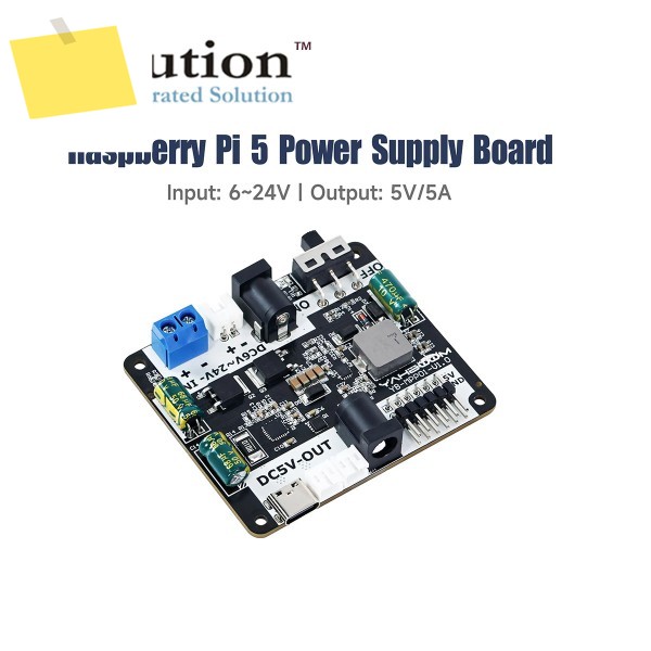 Jetson NANO STM32 로봇 키트 프로젝트다양한 전원 입력 출력 인터페이스를 갖춘 Raspberry Pi 5 공급 장치 확장 보드 제품 이미지