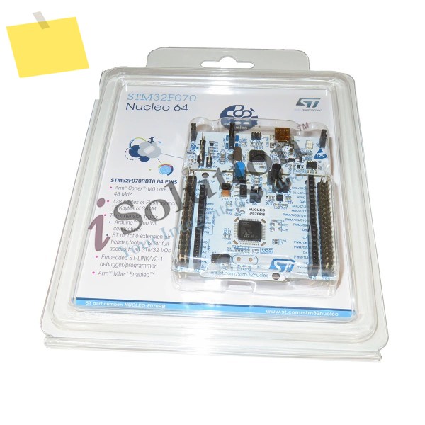 STM32F070RB MCU가 포함된 기존 NUCLEO-F070RB Nucleo-64 개발 보드 제품 이미지