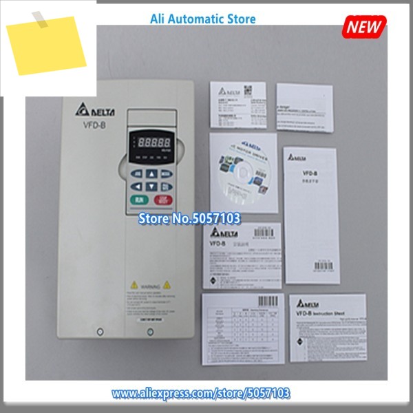 VFD-B 인버터 AC 드라이브, VFD022B43B, 380V, 2.2KW, 3HP, 5.5A, 3 상, 400HZ, 새제품 제품 이미지