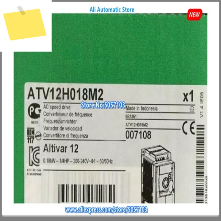 AC 속도 드라이브 주파수 변환기, ATV12H018M2, 0.18KW, 220V, 새제품 제품 이미지