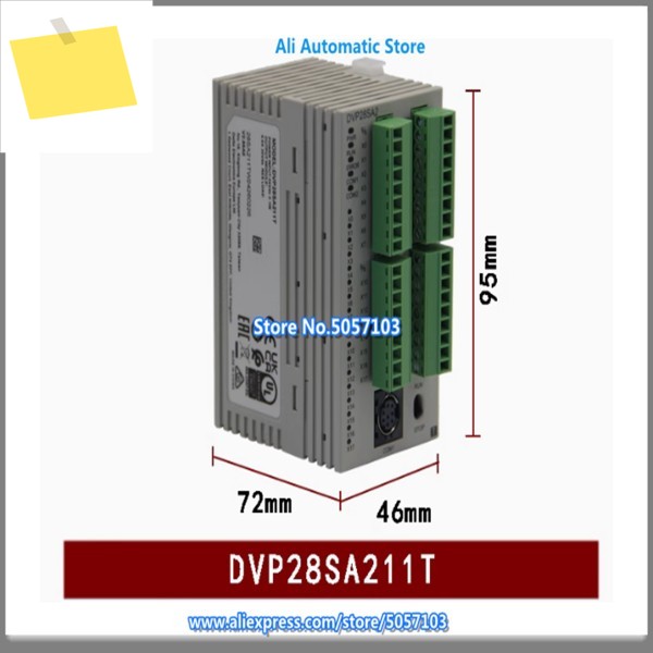 DVP28SA211T 28포인트 호스트 16DI 12DO 2채널 100KZ 고속 입력 출력 New 제품 이미지
