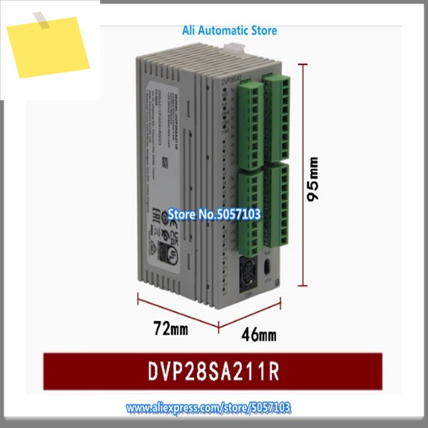 DVP28SA211R 28포인트 호스트 16DI 12DO 2채널 100KZ 고속 입력 새 제품 제품 이미지