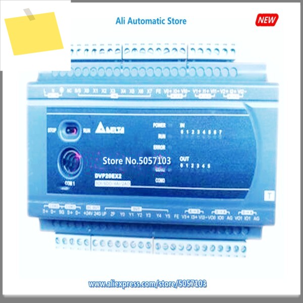 DVP20EX200T 20 포인트 호스트, 8DI 6DO NPN 24VDC 0.5A 4AI 2AO 12BIT 채널 100K AC 전원 공급 장치, 새제품 제품 이미지
