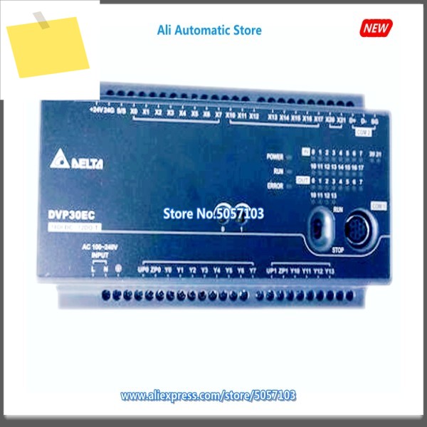 DVP30EC00T3 30 포인트 호스트, 18DI 12DO NPN 24VDC 0.5A, 4 채널 20K 입출력 총 대역폭 RS-232 RS-485, 새제품 제품 이미지